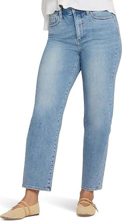 NYDJ Petite Kasey Stovepipe Ankle Jeans Womens Clothing Mist Springs : 14P 26, Cotton/Denim/Elastane