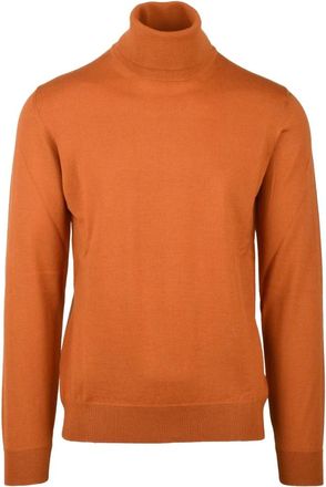 Alpha Studio Dolcevita Turtleneck - Heren - Coltruien - Oranje - L - Wol - Truien & Vesten