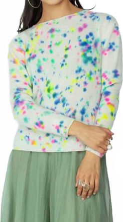 Love Tanjane Long Sleeve Cashmere Sweater In Confetti