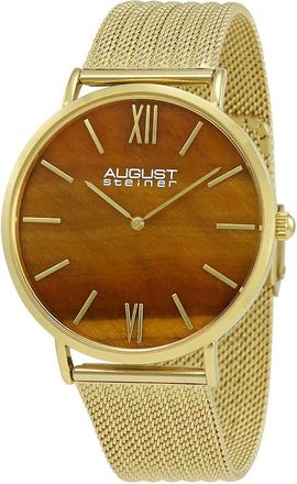 August Steiner Urbane Orange Dial Mens Watch AS8218YG