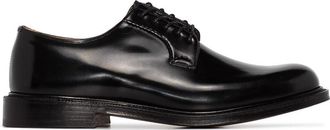 Churchs Black Polished Leather Open-Lacing Derby Shoes