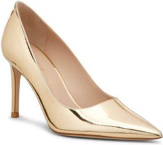 Stuart Weitzman Stuart Power 85 Pump in Platino at Nordstrom, Size 5.5