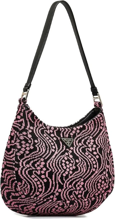 Hobo Bags - 2020-2021 Maglia Jacquard Knit Cleo Bag - Gr. unisize - in Rosa - f&uuml;r Damen