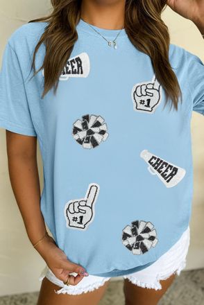 Azura Exchange Cheer Graphic T-shirt Korte Mouwen