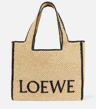 Loewe Paulas Ibiza Large raffia shopper