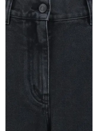 The Row Womens Jeans Fargo Washed Black Cotton