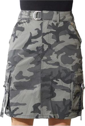 Vans Cobra Cargo Rok - Dames - Korte rokken - Grijs - W26 - Katoen - Rokken