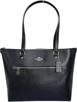 Coach Pre-owned Tote Bags, female, Black, Size: ONE SIZE Pre-owned Leather Tote Bag