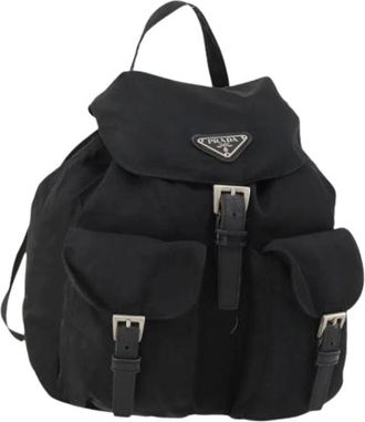 Prada Pre-owned Backpacks, female, Black, Size: ONE SIZE Pre-owned Vintage Backpack