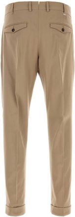 Pantaloni Torino Mens Beige Stretch Wool Pant Pantaloni Trousers