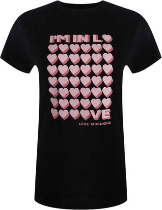 Love Moschino Dames/Dames I&acute;m So In Love Everyday T-Shirt (Zwart)