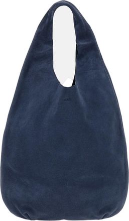 A.P.C. Blue Suede Le Neige Tote Bag