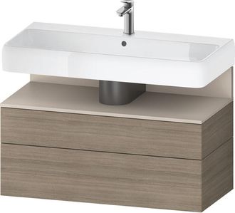 Duravit Qatego Mueble Bajo Lavabo, 1 Extra&iacute;ble Y 1 Caj&oacute;n, - Duravit