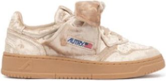Autry Medalist Low - Dames - Sneakers - Roze - 36 EU - Katoen - Schoenen