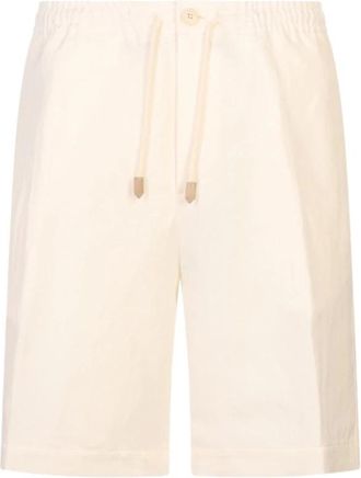 Canali Korte Broeken, Heren, Beige, XL, Long Shorts