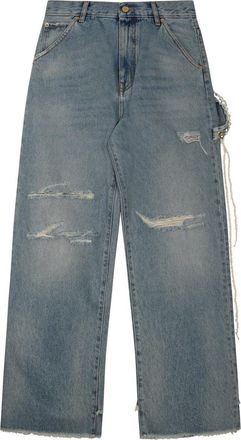 Darkpark Chain Adorned Loose Fit Carpenter Denim Lisa Jeans