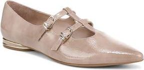 Naturalizer Brigitte T-Strap Mary Jane Flat in Warm Taupe Faux Leather at Nordstrom Rack, Size 8