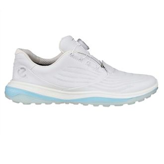 Ecco Ecco Golf LT1 132763 Leather Womens Fashion Trainers - White - Size:UK 6.5-7