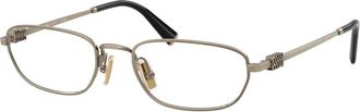 Miu Miu MU 52Zv Frame - unisex - Brillen - Geel - 53 MM - Accessoires