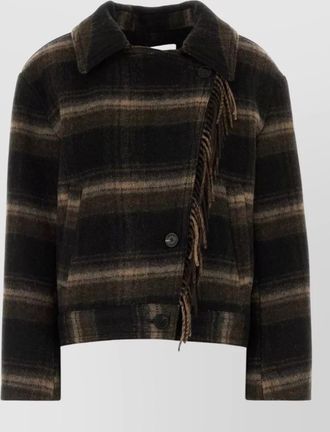 Isabel Marant checked wool single-breasted coat