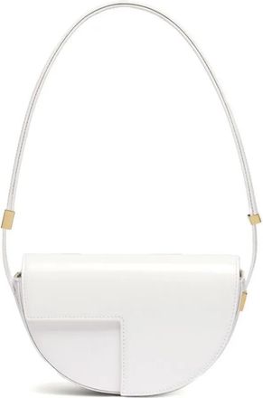Patou Crossbody Bags - Foldover Top White Bag With Magnetic Closure - Gr. unisize - in Weiß - für Damen