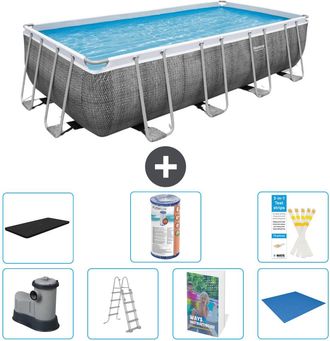 Bestway Piscina Bestway Power Steel Rectangular - 549x274x122 Cm - 8-piezas S594