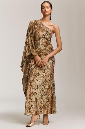 Mac Duggal One-Shoulder Maxi Dress