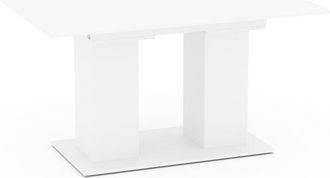 Vicco Mesa de comedor Dix, Blanco, 140 x 90 cm Vicco