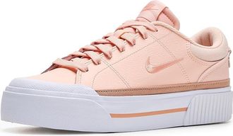 Nike Court Legacy Lift Womens Shoes Washed Coral/Apricot Agate/White : 11.5 B - Medium, Synthetic