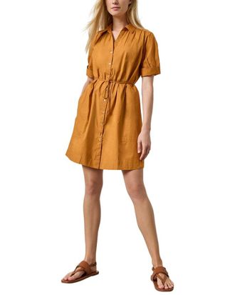 Lilla P Shirred Sleeve Shirtdress