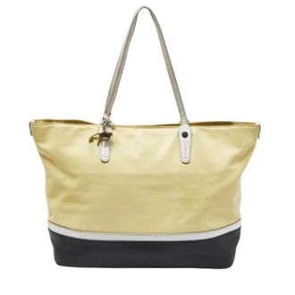 Bally Tweedehands leren handtassen - Dames - Vintage Shopper - Geel - ONE Size - Tweed - Vintage