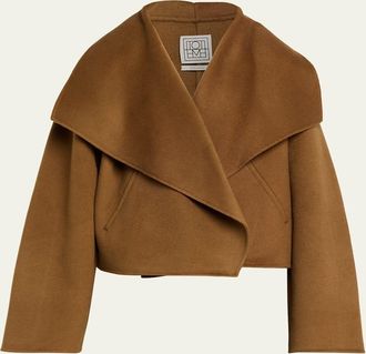 Toteme Signature Cropped Wool Double Jacket