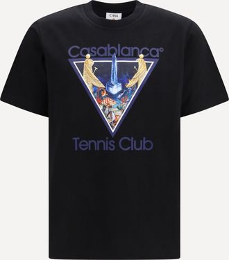 Casablanca Tennis Club Monde Perdu print T-shirt Male XL