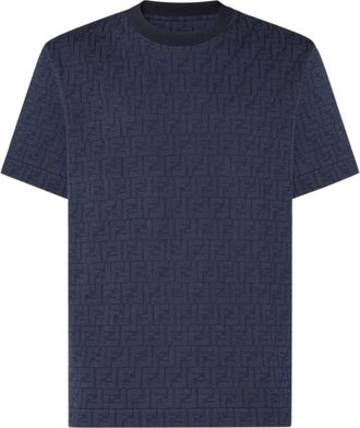 Fendi Navy Blue Logo T-Shirt