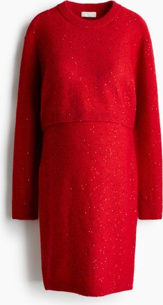 H&M MAMA 2-teiliges Set mit Verzierungen - Red