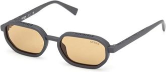 Guess Sunglasses, unisex, Gray, 53 MM, Rectangular Sunglasses