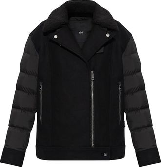 Add Jassen - Dames - Gewatteerde jassen - Zwart - M - Wol - Jassen