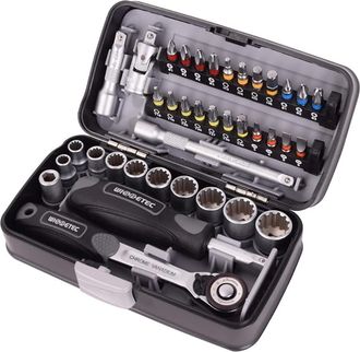 OEM Juego De 38 Mini Llaves De Carraca De Grado Industrial Con Manguito, Juego De Herramientas De Ferreter&iacute;a Con Cabezal Combinado