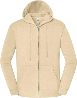 Fruit Of The Loom Fruit of the Loom Unisex Adult Iconic Premium Full Zip Hoodie (Woestijnzand)