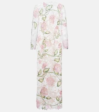 Oscar De La Renta Lace midi dress