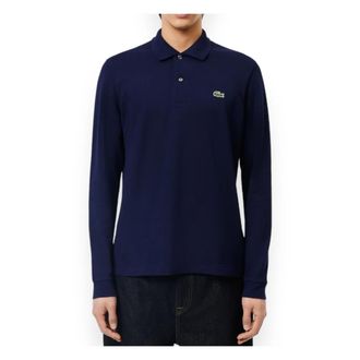 Lacoste Polo Shirts, male, Blue, 3XL, Long Sleeve Polo Shirt