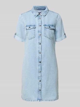 Vero Moda Tailliertes Jeanskleid aus Baumwoll-Mix in Jeansblau, Gr&ouml;&szlig;e XL