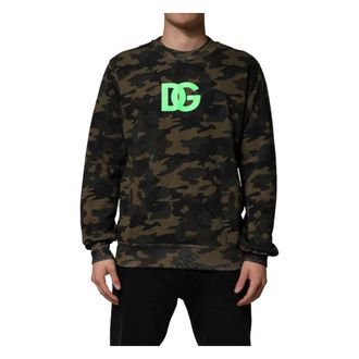 Dolce & Gabbana Heren, Sweatshirts & Hoodies, Veelkleurig, Maat: XL Katoen