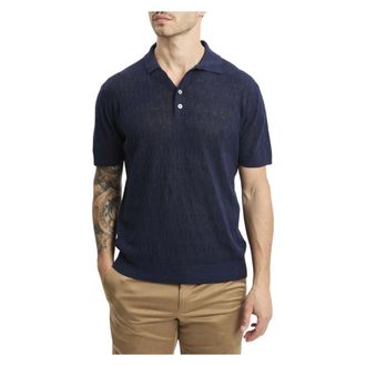 Daniele Fiesoli Short-sleeve Polo - male - Daniele Fiesoli - Polo Shirts - Blue - XL - Tops