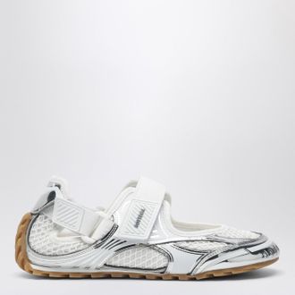 Bottega Veneta Mary-Jane Orbit Flash sneaker silver/white