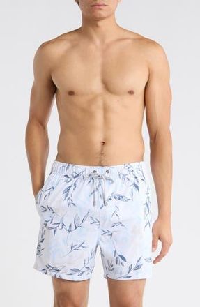 Vintage Summer Swimwear 4-Way Stretch Volley Swim Trunks in White at Nordstrom Rack, Size Xx-Large