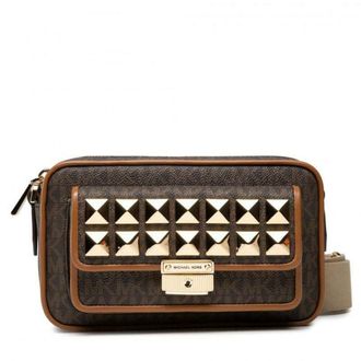 Michael Kors Bradshaw Postina Schoudertas - Dames - Tassen - Bruin - Maat: ONE Size