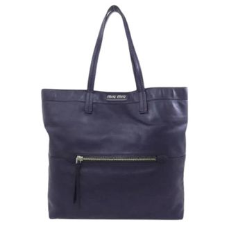 Miu Miu Pre-owned Tote Bags, female, Blue, Size: ONE SIZE Pre-owned Tote bag