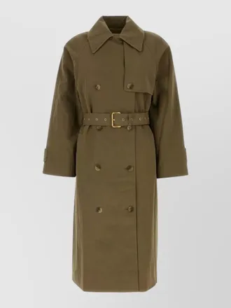 Michael Kors double breasted trench coat belted waist