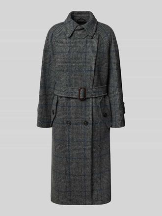 Max Mara Regular Fit Wollmantel mit G&uuml;rtel Modell SESTRI in Dunkelgrau, Gr&ouml;&szlig;e 44